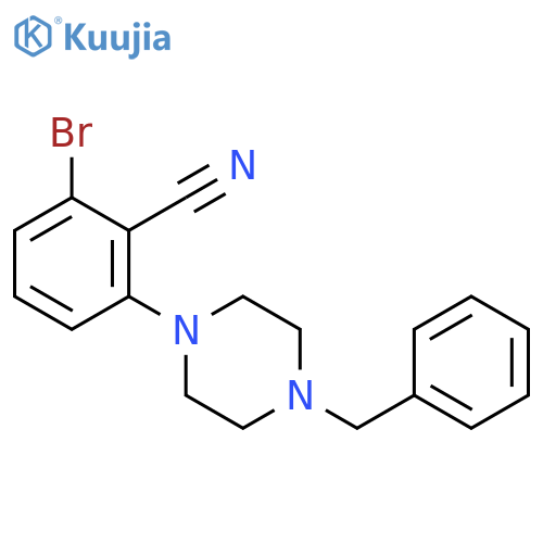 2-(4-Benzylpiperazin-1-yl)-6-bromobenzonitrile structure