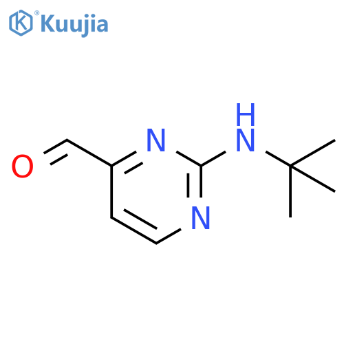 2-(tert-Butylamino)pyrimidine-4-carbaldehyde structure