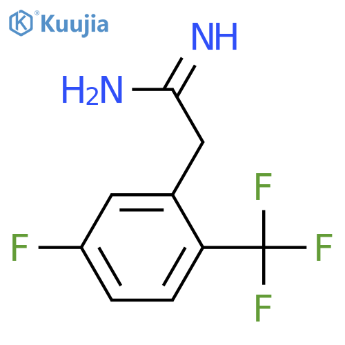 2-5-fluoro-2-(trifluoromethyl)phenylethanimidamide structure