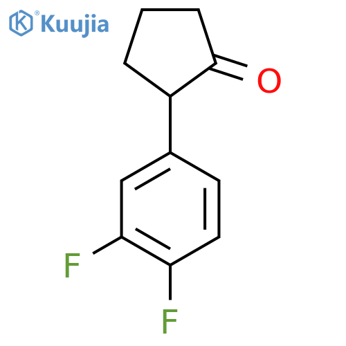 2-(3,4-Difluorophenyl)cyclopentanone structure