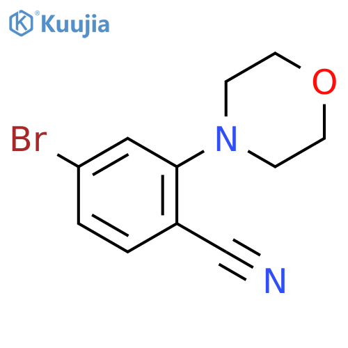 4-Bromo-2-(morpholin-4-yl)benzonitrile structure