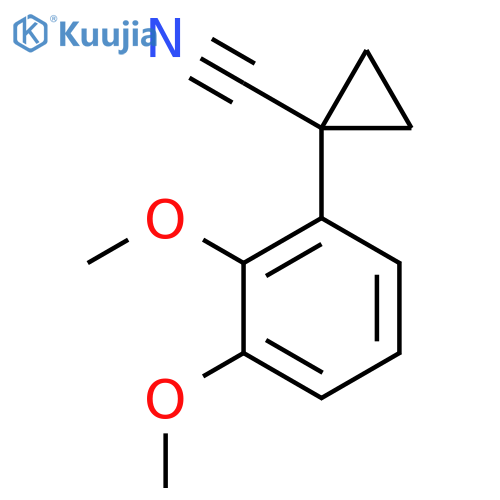 1-(2,3-dimethoxyphenyl)cyclopropane-1-carbonitrile structure
