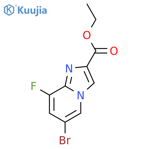 Ethyl 6-bromo-8-fluoroimidazo1,2-apyridine-2-carboxylate structure