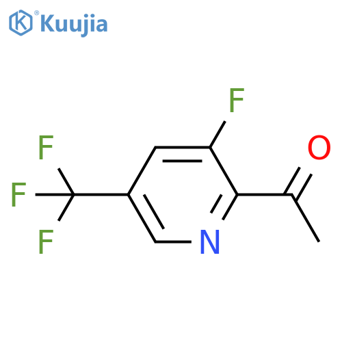 1-(3-fluoro-5-(trifluoromethyl)pyridin-2-yl)ethanone structure