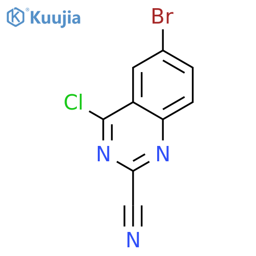 6-Bromo-4-chloroquinazoline-2-carbonitrile structure