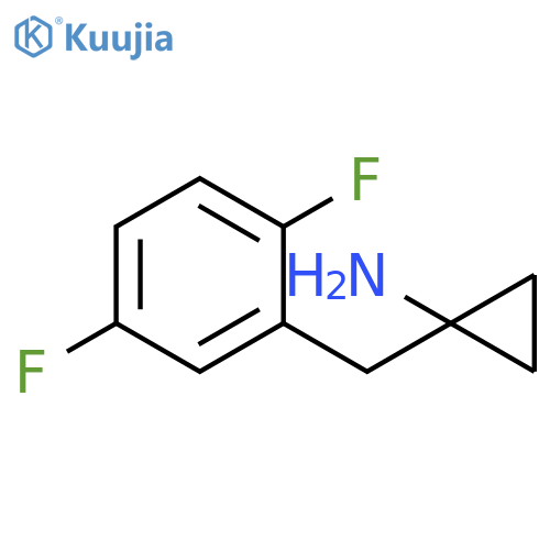 1-(2,5-difluorophenyl)methylcyclopropan-1-amine structure
