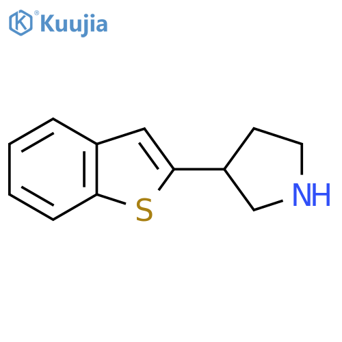 3-(1-benzothiophen-2-yl)pyrrolidine structure