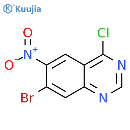 7-bromo-4-chloro-6-nitro-quinazoline structure