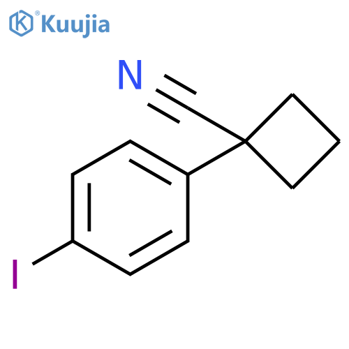 1-(4-Iodophenyl)cyclobutanecarbonitrile structure