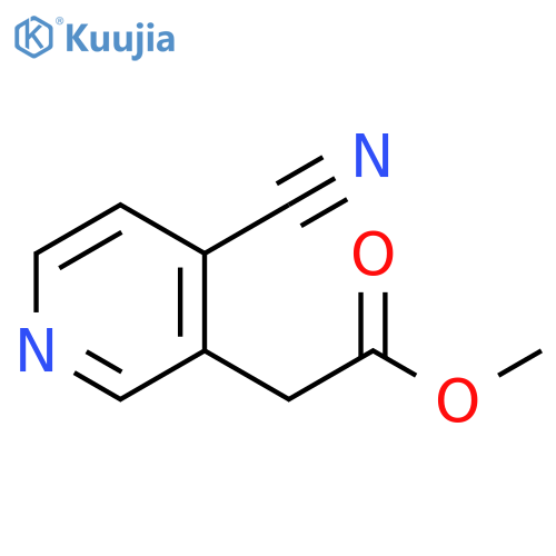 methyl 2-(4-cyanopyridin-3-yl)acetate structure