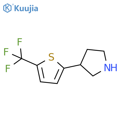 3-5-(trifluoromethyl)thiophen-2-ylpyrrolidine structure