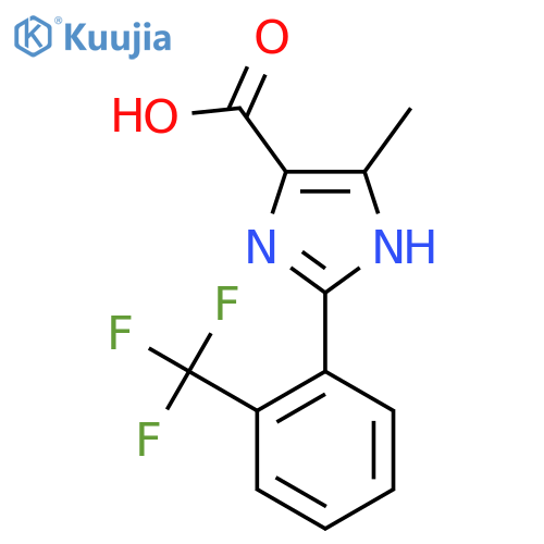 4-Methyl-2-(2-(trifluoromethyl)phenyl)-1H-imidazole-5-carboxylic acid structure