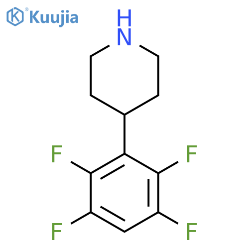4-(2,3,5,6-tetrafluorophenyl)piperidine structure