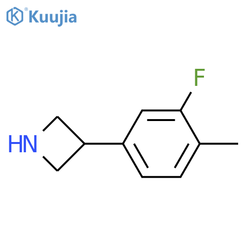 3-(3-fluoro-4-methylphenyl)azetidine structure