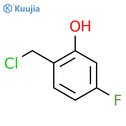 4-Fluoro-2-hydroxybenzyl chloride structure