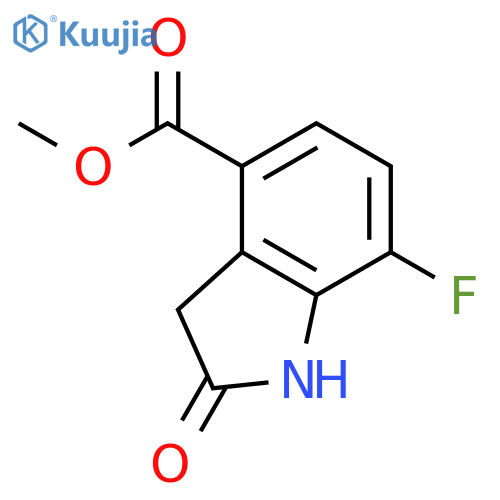Methyl 7-fluoro-2-oxoindoline-4-carboxylate structure