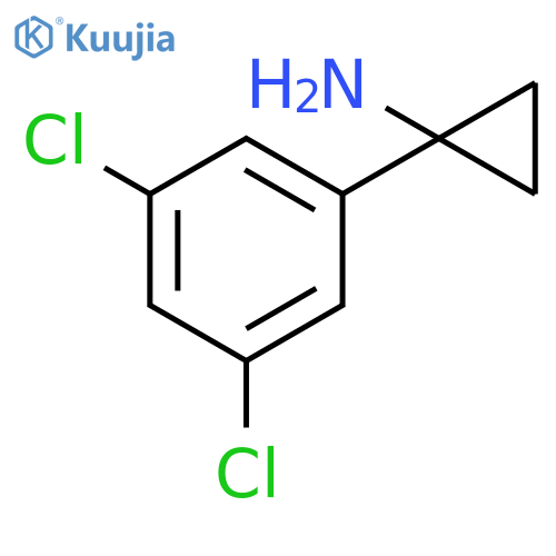 1-(3,5-dichlorophenyl)cyclopropan-1-amine structure