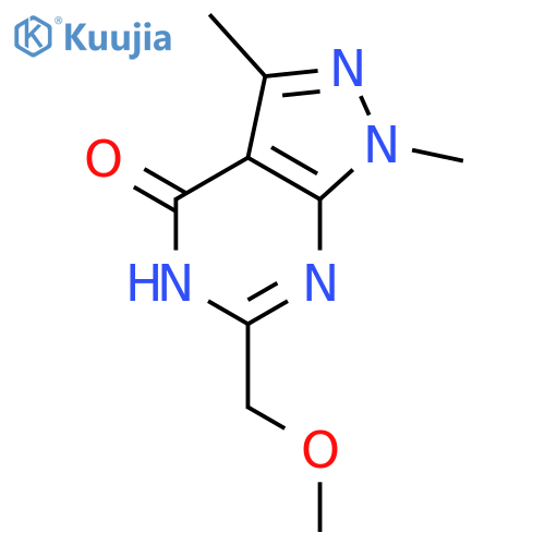 6-(Methoxymethyl)-1,3-dimethyl-1H-pyrazolo[3,4-d]pyrimidin-4(5H)-one structure