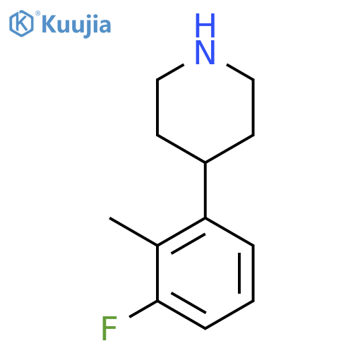 4-(3-fluoro-2-methylphenyl)piperidine structure