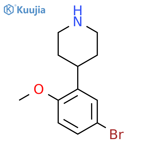 4-(5-bromo-2-methoxyphenyl)piperidine structure