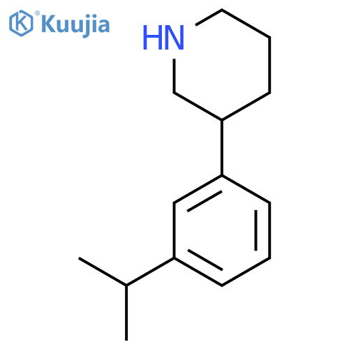 3-3-(propan-2-yl)phenylpiperidine structure