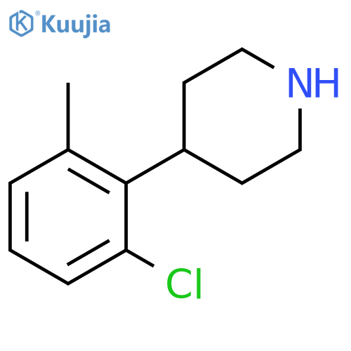 4-(2-chloro-6-methylphenyl)piperidine structure