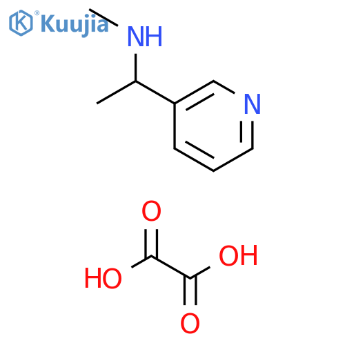 N-methyl-1-(3-pyridinyl)ethanamine oxalate structure
