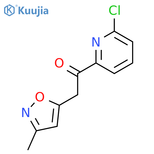 1-(6-Chloropyridin-2-yl)-2-(3-methylisoxazol-5-yl)ethanone structure