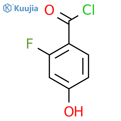 2-Fluoro-4-hydroxybenzoyl chloride structure