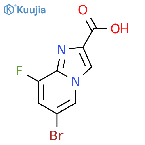6-Bromo-8-fluoroimidazo[1,2-a]pyridine-2-carboxylic acid structure