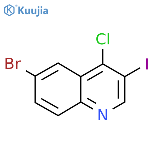 6-Bromo-4-chloro-3-iodoquinoline structure