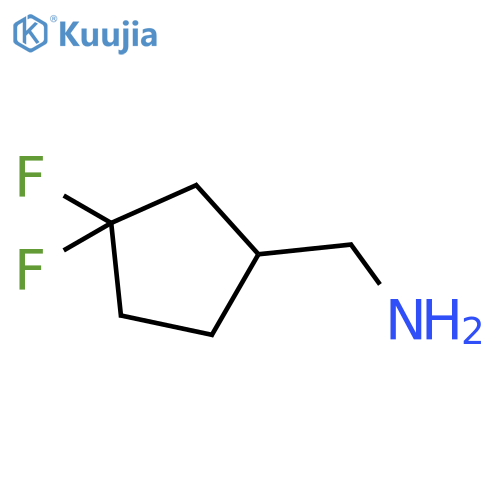 (3,3-Difluorocyclopentyl)methanamine structure