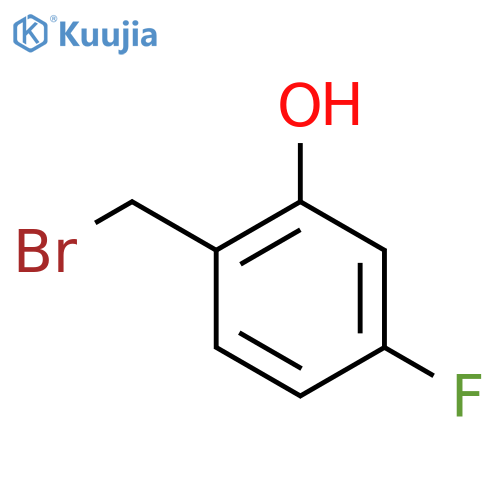 2-(Bromomethyl)-5-fluorophenol structure