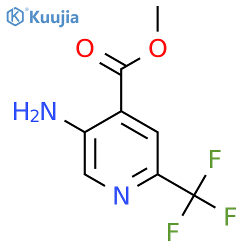 methyl 5-amino-2-(trifluoromethyl)pyridine-4-carboxylate structure
