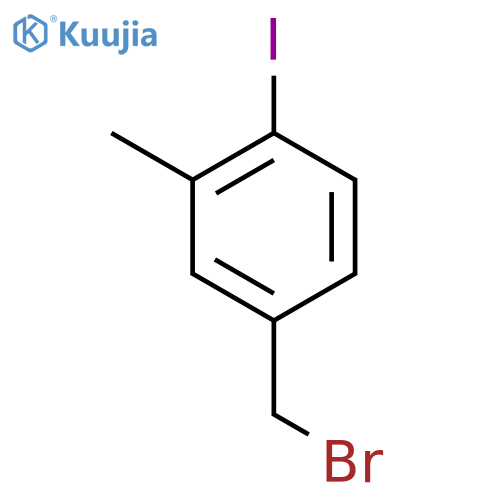4-(bromomethyl)-1-iodo-2-methylbenzene structure