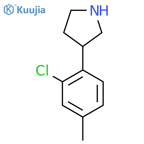 3-(2-chloro-4-methylphenyl)pyrrolidine structure