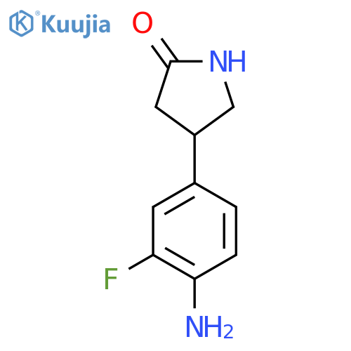 4-(4-Amino-3-fluoro-phenyl)-pyrrolidin-2-one structure