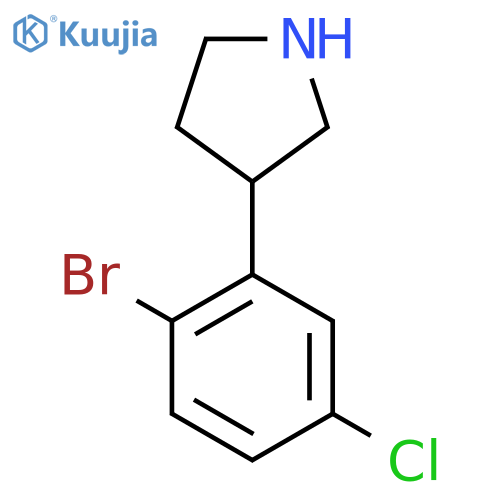 3-(2-bromo-5-chlorophenyl)pyrrolidine structure