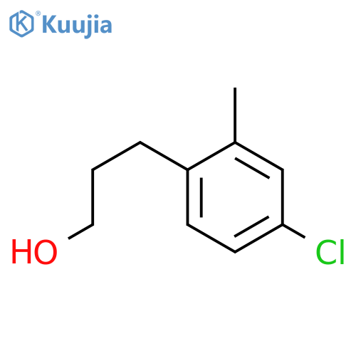 3-(4-chloro-2-methylphenyl)propan-1-ol structure