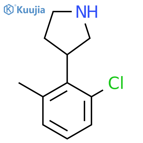 3-(2-chloro-6-methylphenyl)pyrrolidine structure