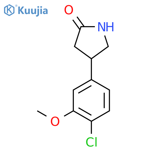 4-(4-Chloro-3-methoxyphenyl)pyrrolidin-2-one structure