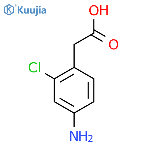 2-(4-Amino-2-chlorophenyl)acetic acid structure