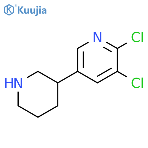 2,3-dichloro-5-(piperidin-3-yl)pyridine structure