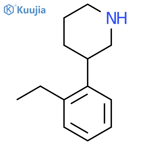 3-(2-ethylphenyl)piperidine structure