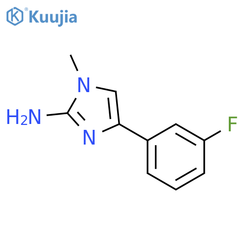 1H-Imidazol-2-amine, 4-(3-fluorophenyl)-1-methyl- structure
