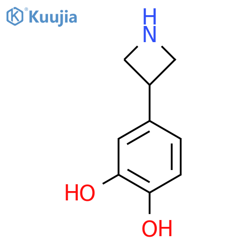 4-(azetidin-3-yl)benzene-1,2-diol structure