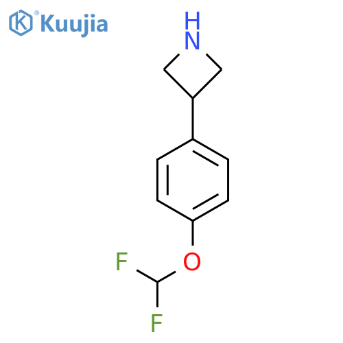 3-4-(difluoromethoxy)phenylazetidine structure