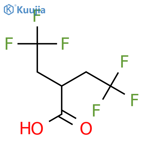 4,4,4-trifluoro-2-(2,2,2-trifluoroethyl)butanoic acid structure