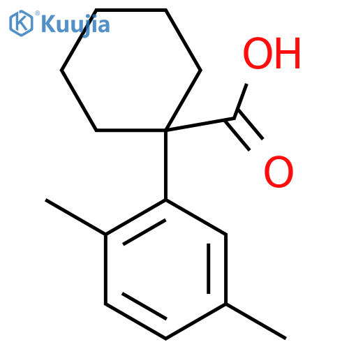 1-(2,5-dimethylphenyl)cyclohexane-1-carboxylic acid structure