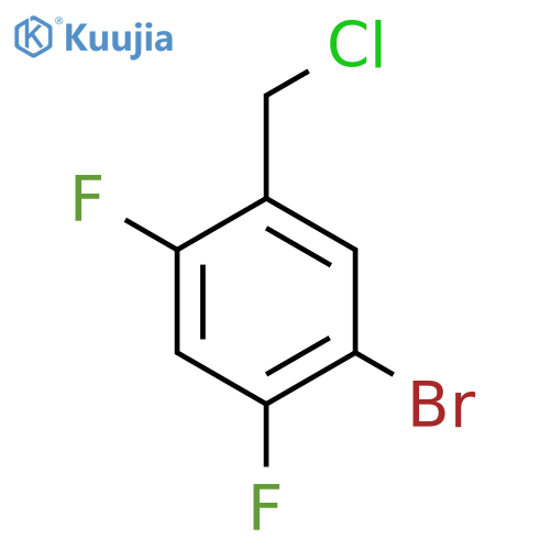 5-Bromo-2,4-difluorobenzyl chloride structure